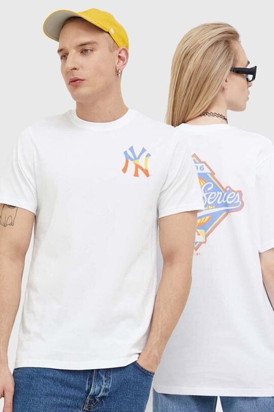 

Хлопковая футболка MLB New York Yankees 47brand, белый