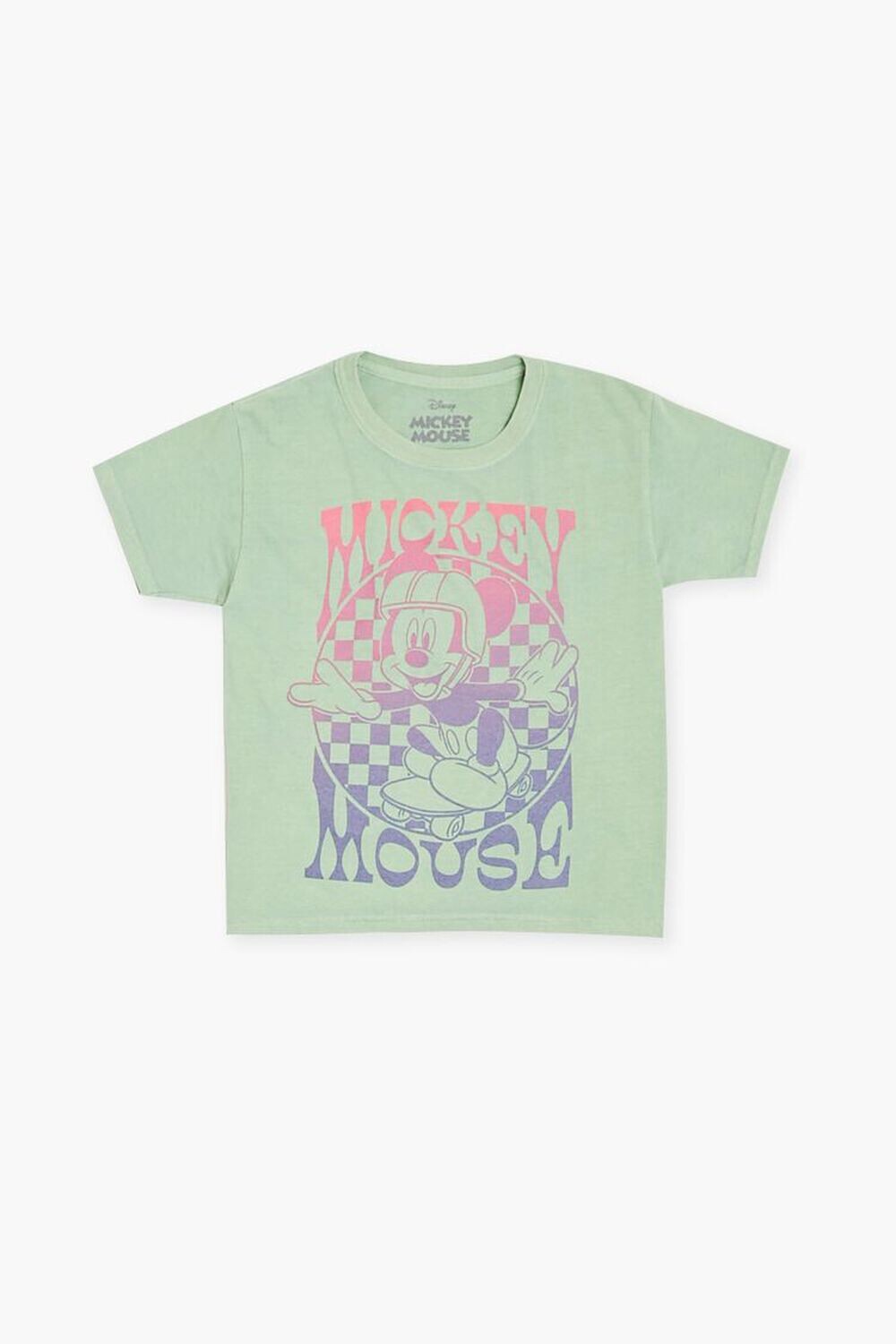 

Детская футболка с рисунком Микки Мауса Forever 21, зеленый