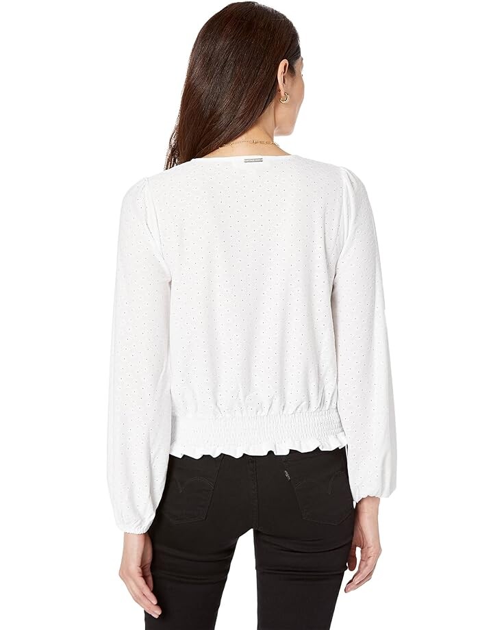 

Топ Michael Kors Lace Smock Top, белый