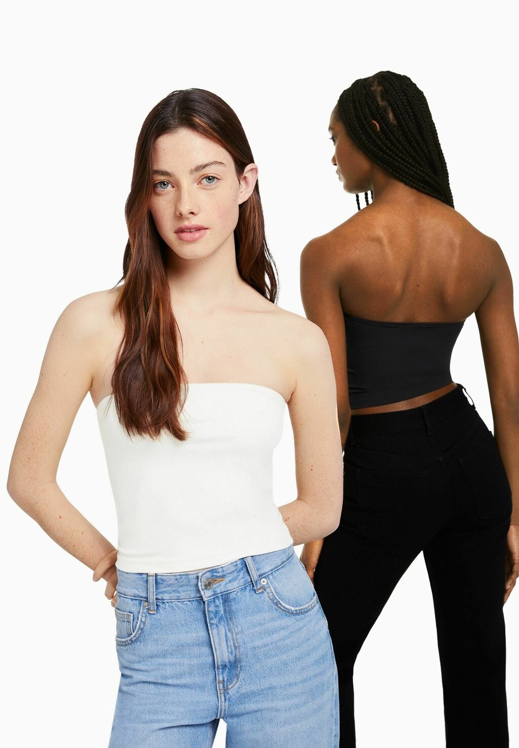 

Топ Bershka, белый