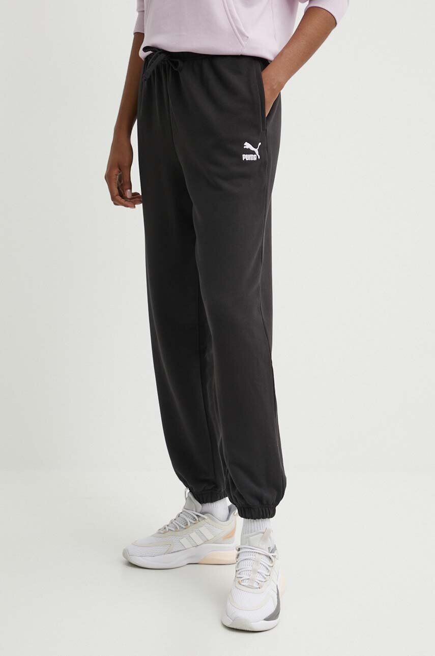 

Хлопковые спортивные брюки Puma BETTER CLASSIC, черный
