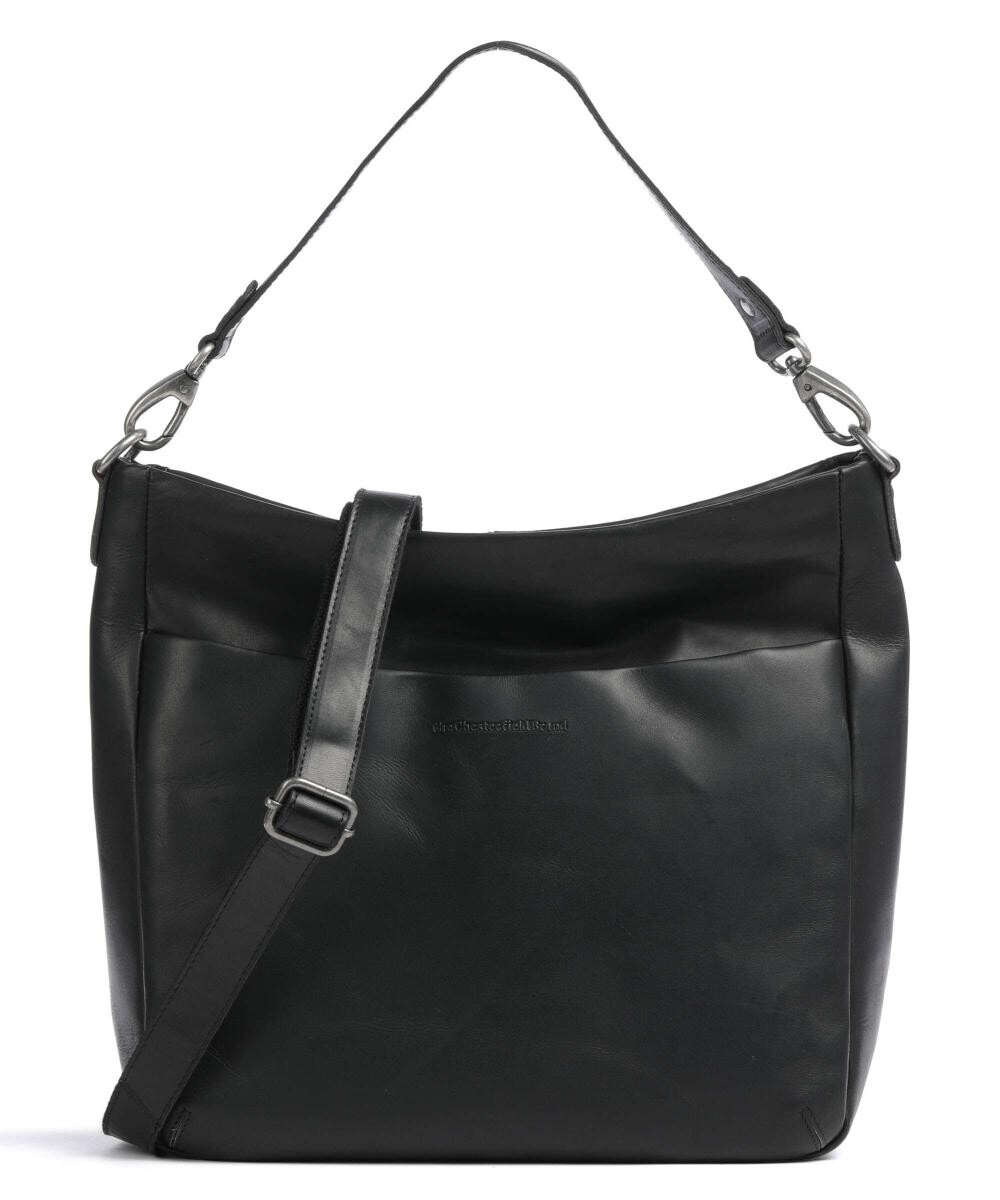 

Сумка-ведро Regina Pull Up из коровьего воска из мелкозернистой кожи The Chesterfield Brand, черный
