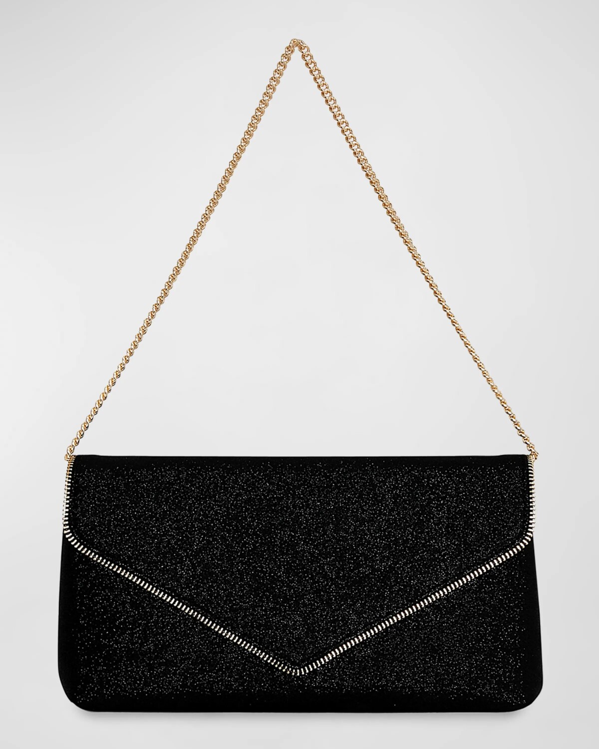

Блестящий клатч на молнии-конверте Rebecca Minkoff, цвет Black