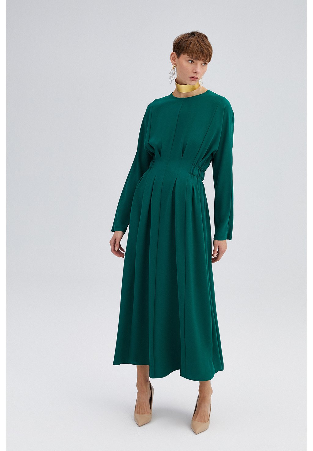 Длинное платье Touché Privé, зеленый