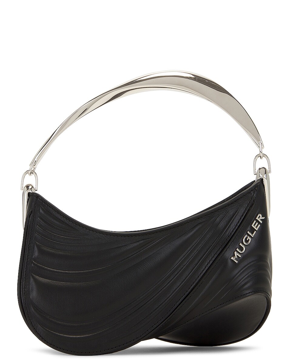

Сумка Mugler Leather Top Handle, черный