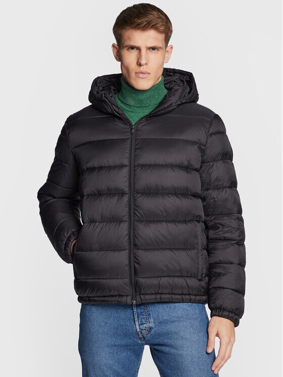 

Пуховик стандартного кроя United Colors Of Benetton, черный