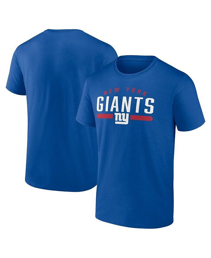 

Мужская фирменная футболка Royal New York Giants Arc and Pill Fanatics, синий