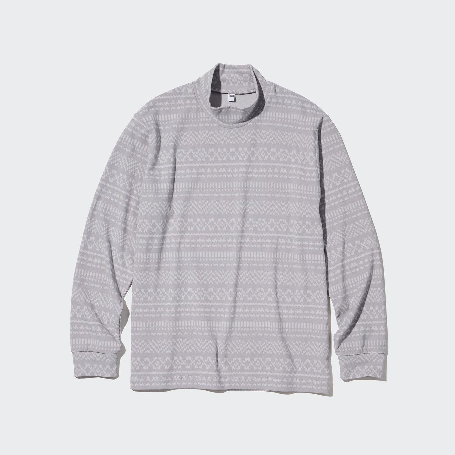 

Футболка флисовая Uniqlo с принтом, серый