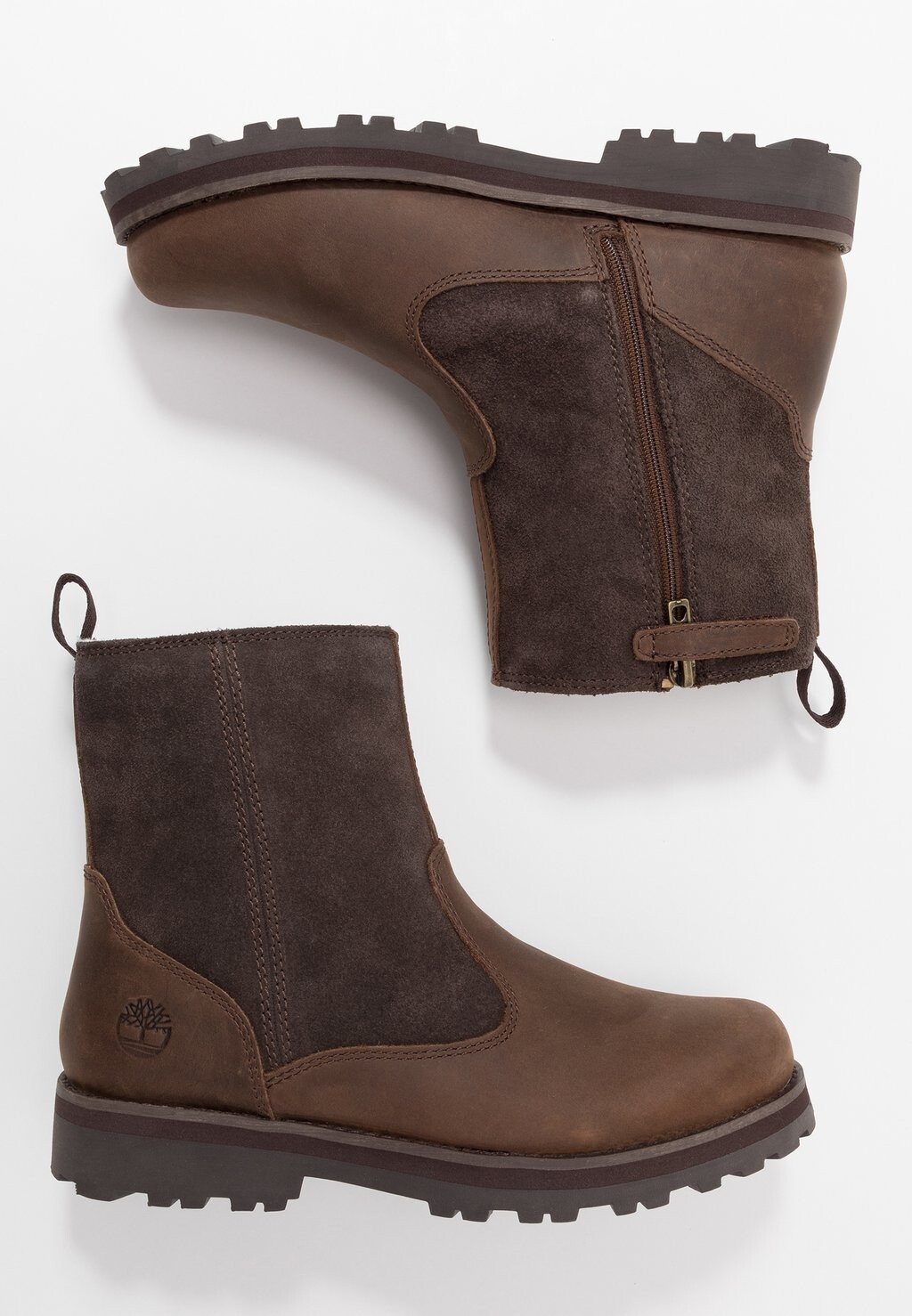 

Ботильоны на шнуровке Courma Lined Boot Timberland, цвет dark brown