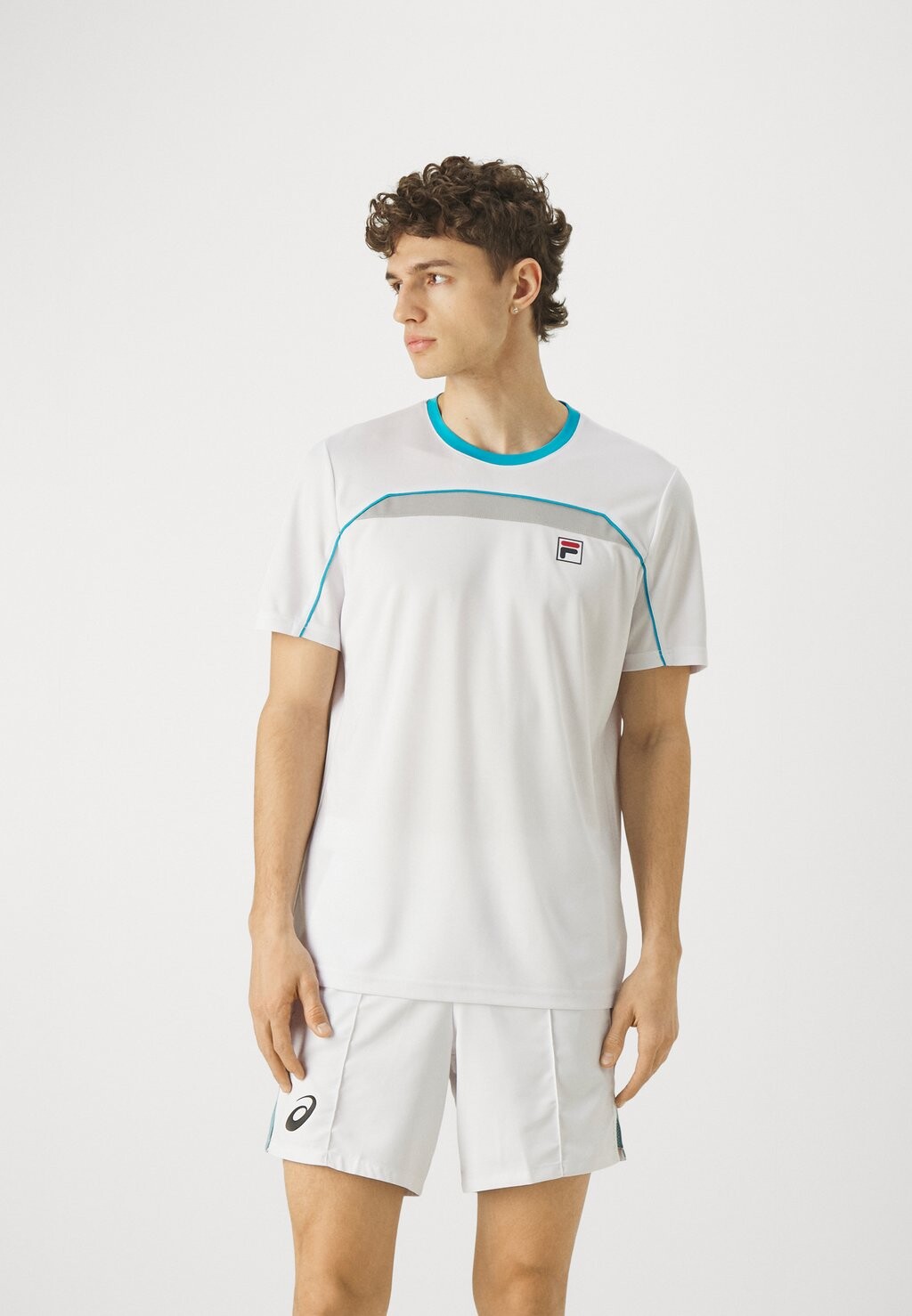 

Спортивная футболка Asher Fila, цвет white/silver scone