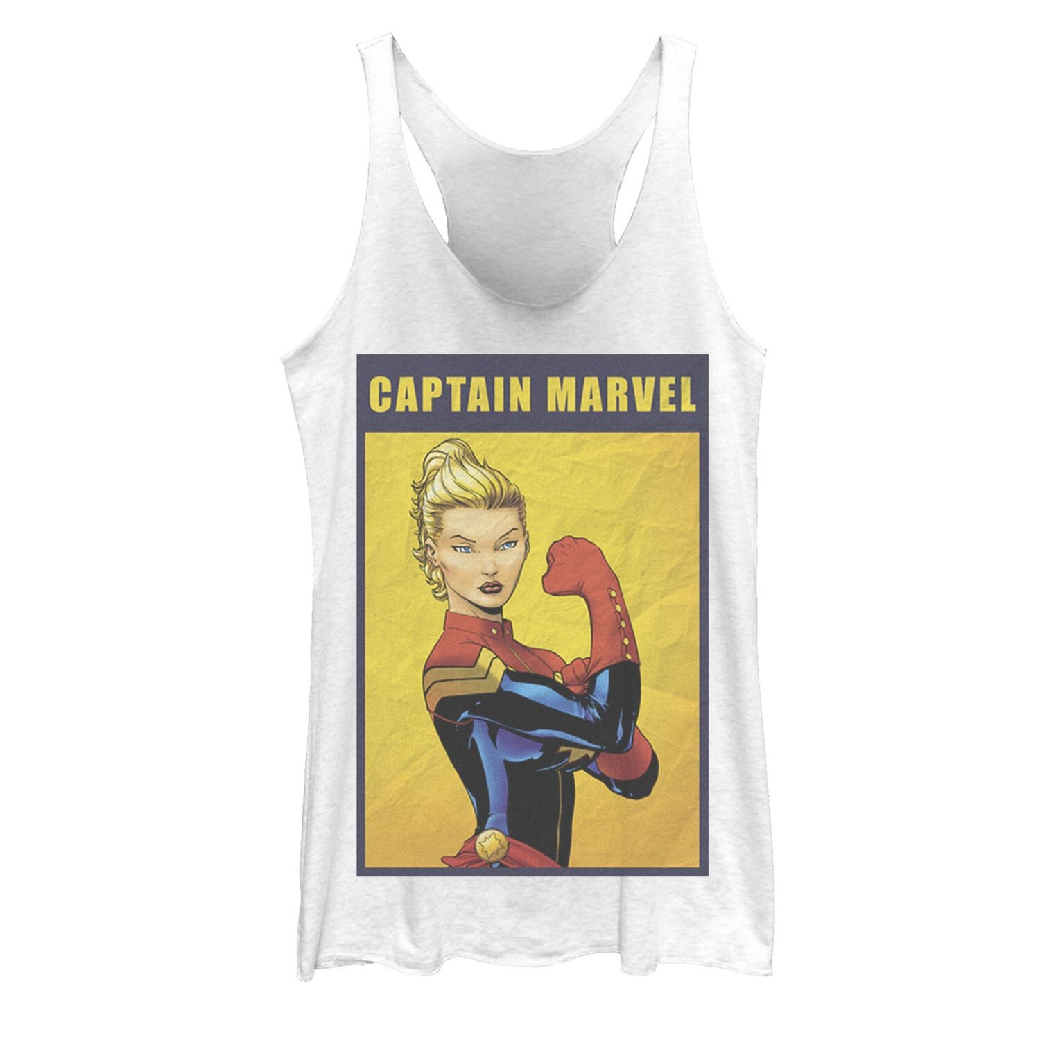 

Майка с графическим изображением Marvel Captain Marvel Tough Pose для юниоров Licensed Character