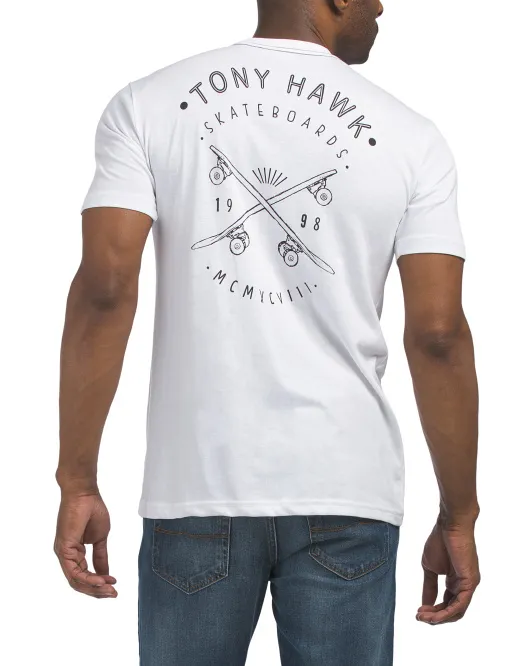 

Футболка с рисунком для скейтбордов Tony Hawk, белый