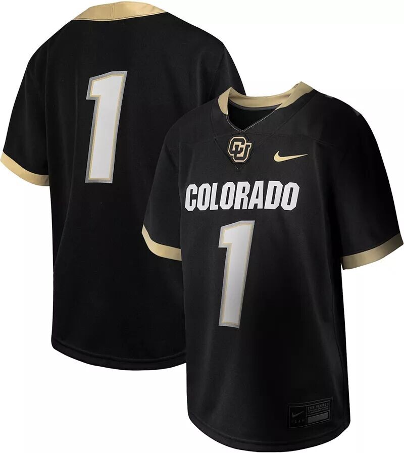 

Черная реплика футбольной майки Nike Youth Colorado Buffaloes #1