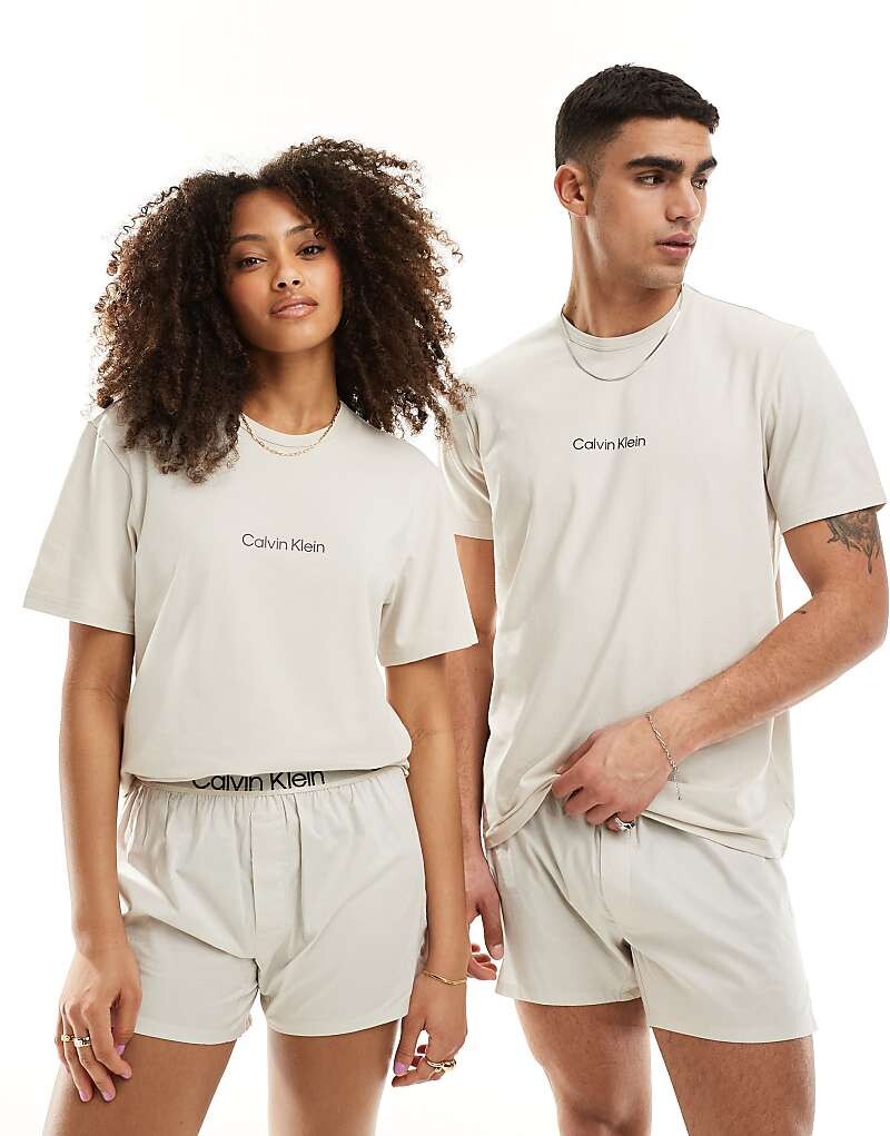 

Calvin Klein – Modern Structure – футболка Lounge в цвете Grau