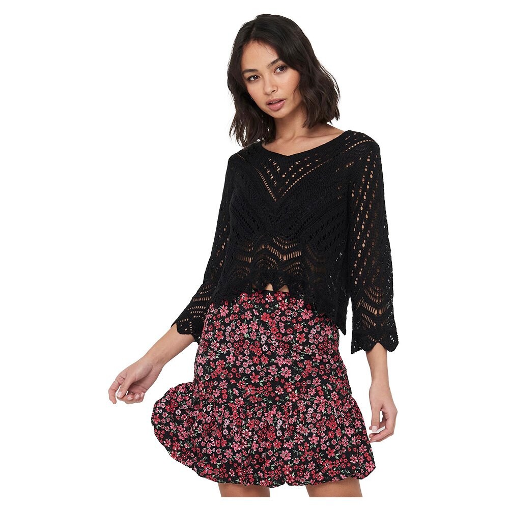 

Свитер Jdy New Sun 3/4 Cropped V Neck, черный