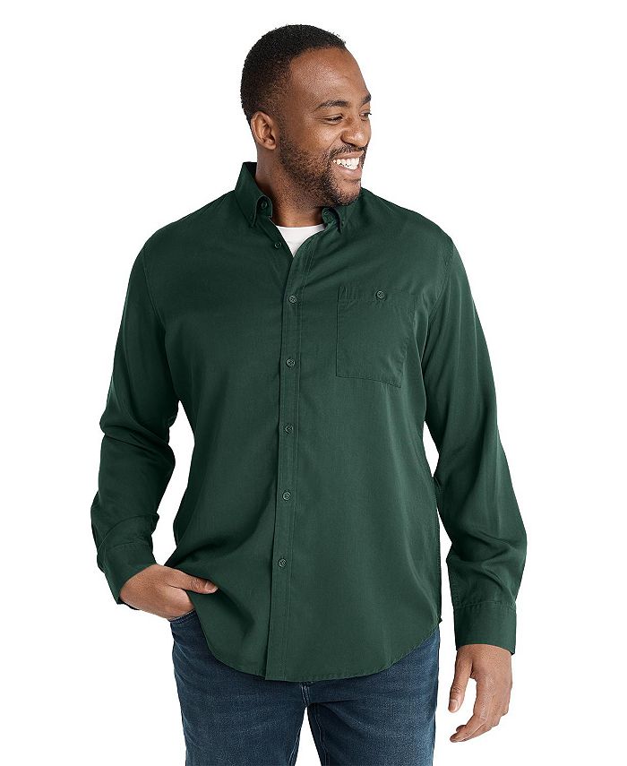 Мужской большой & Высокая рубашка Lincoln из лиоцелла Johnny Bigg, зеленый