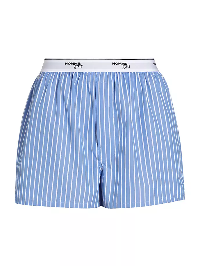 

Классические шорты-боксеры в полоску Hommegirls, цвет blue white stripe