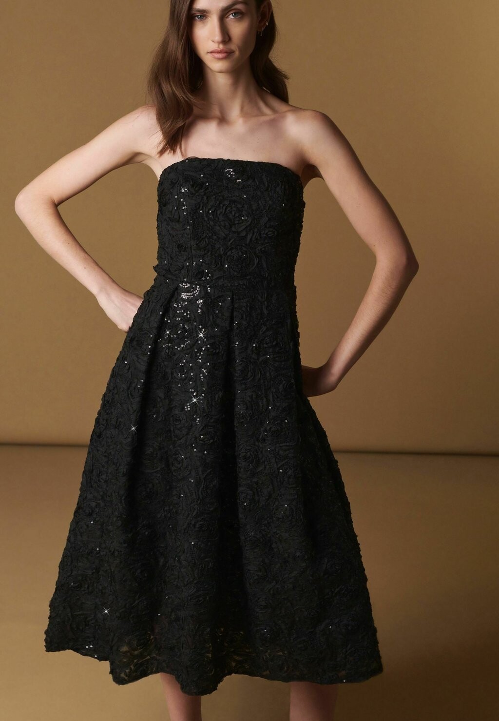 

Коктейльное/праздничное платье SEQUIN EMBROIDERED Next, цвет black