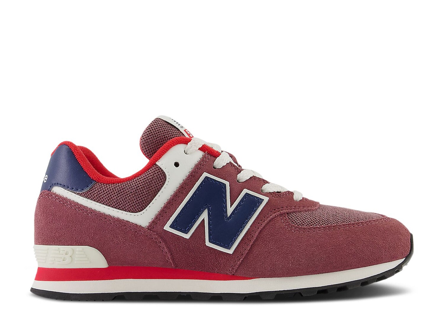 

Кроссовки New Balance 574 Big Kid Wide 'Washed Burgundy Navy', красный