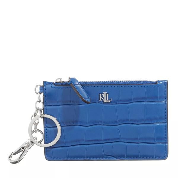 

Кошелек zip card case small blue Lauren Ralph Lauren, синий