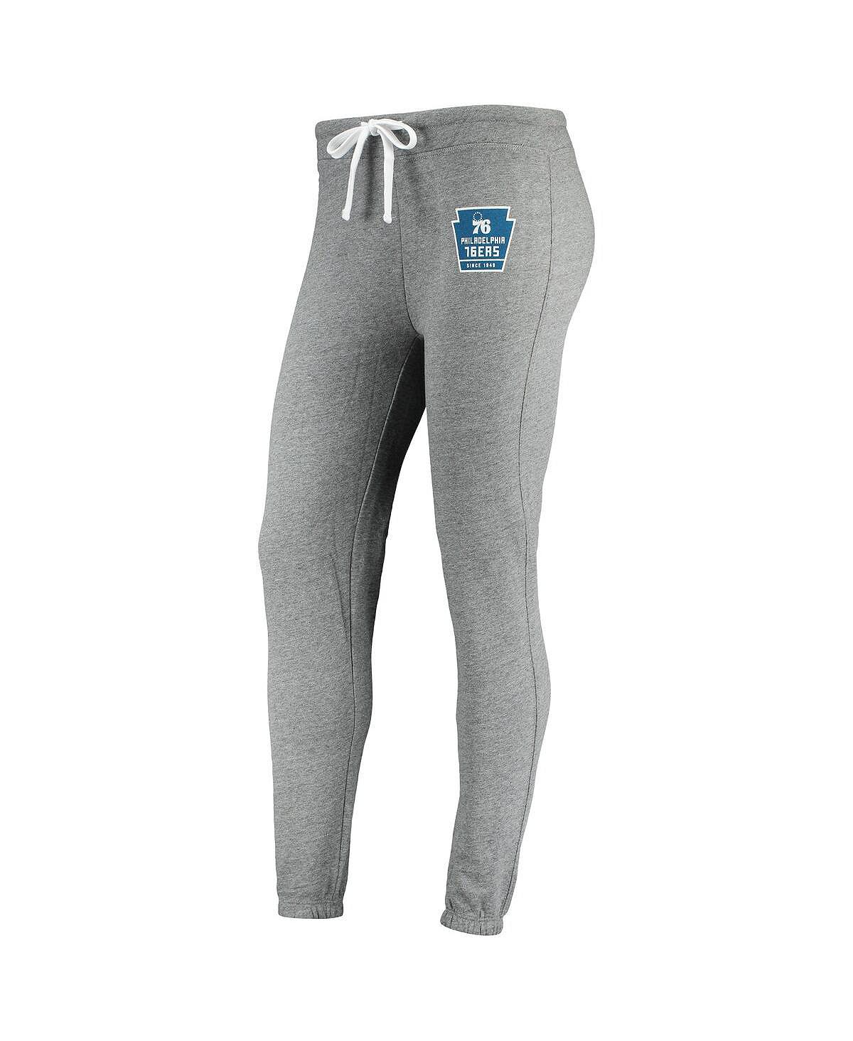Женские серые классические спортивные штаны Philadelphia 76ers Dundee Sportiqe, серый