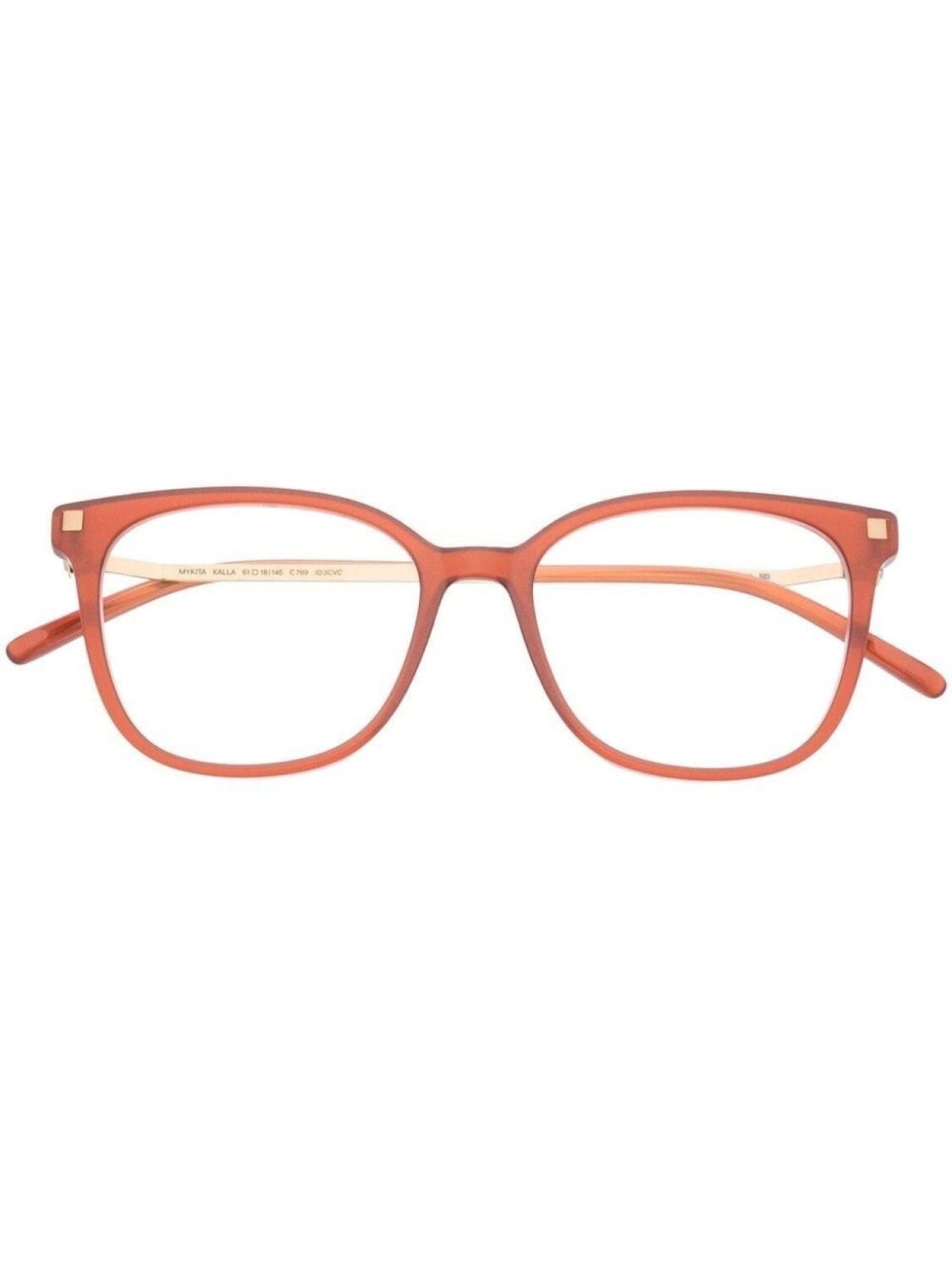 

Mykita очки Kalla 769 в квадратной оправе, оранжевый