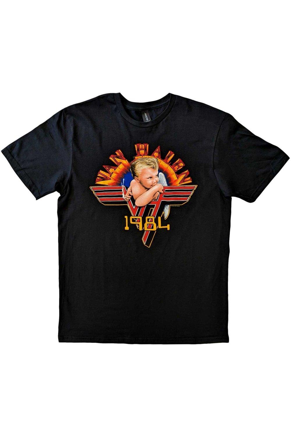 Хлопковая футболка Cherub 1984 года Van Halen, черный бокс сет van halen box the collection van halen 1978 1984 черный винил