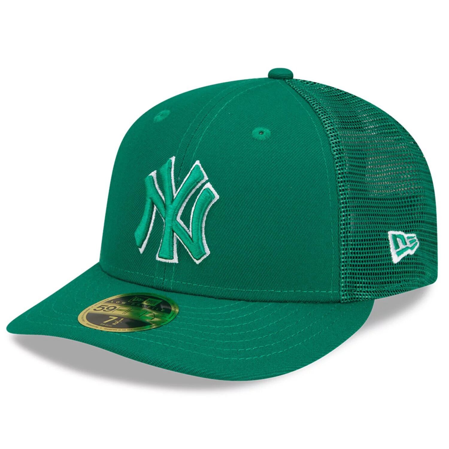

Мужская бейсболка New Era Green New York Yankees 2022 ко Дню Святого Патрика для игры в поле, низкопрофильная 59FIFTY, приталенная кепка