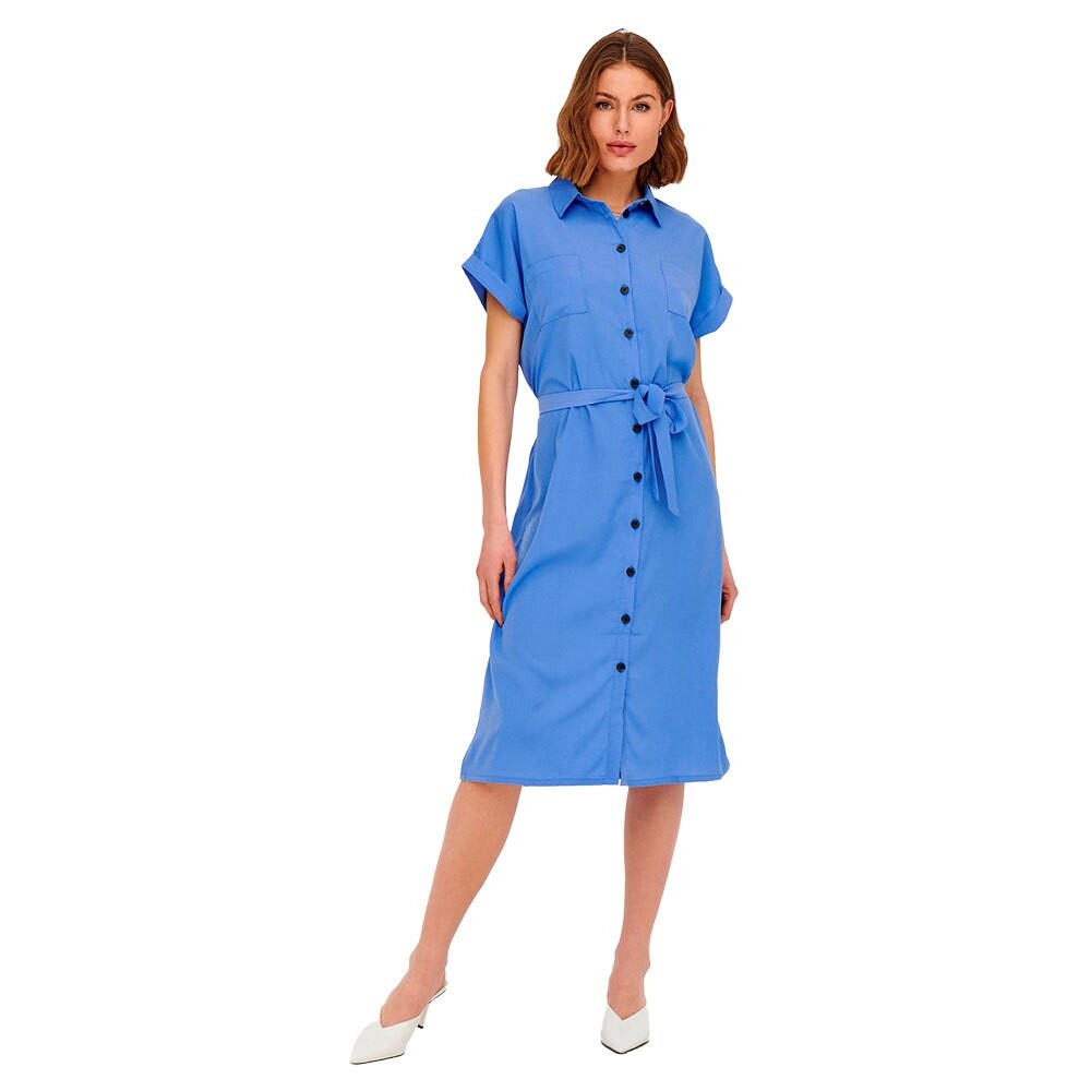 

Платье миди Only Hannover Short Sleeve, синий