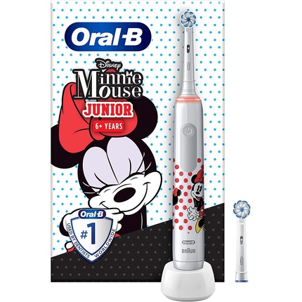 Электрическая зубная щетка Oral-B Junior Minnie Mouse, белая, Oral B