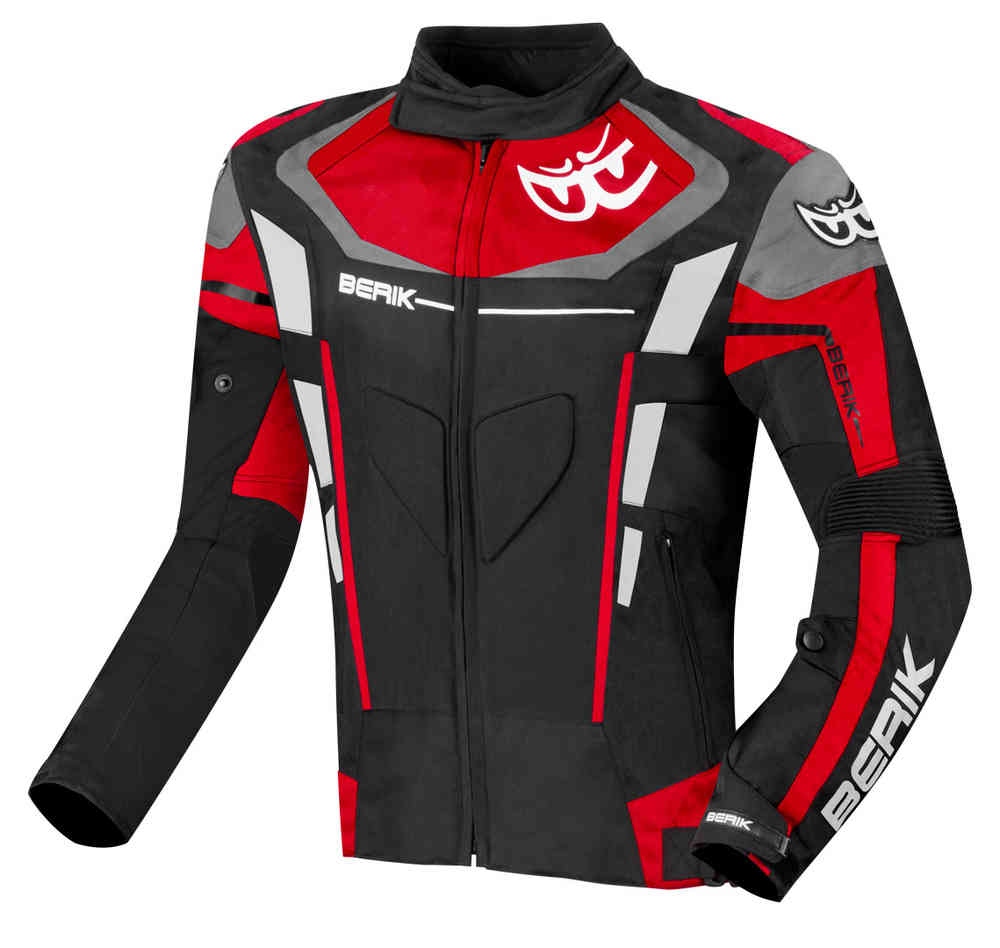 Водонепроницаемая мотоциклетная текстильная куртка Torino Evo Berik, черный красный