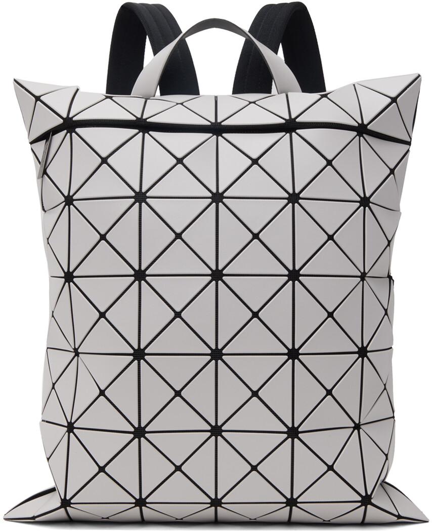 

Серый легкий рюкзак с плоской укладкой BAO BAO ISSEY MIYAKE