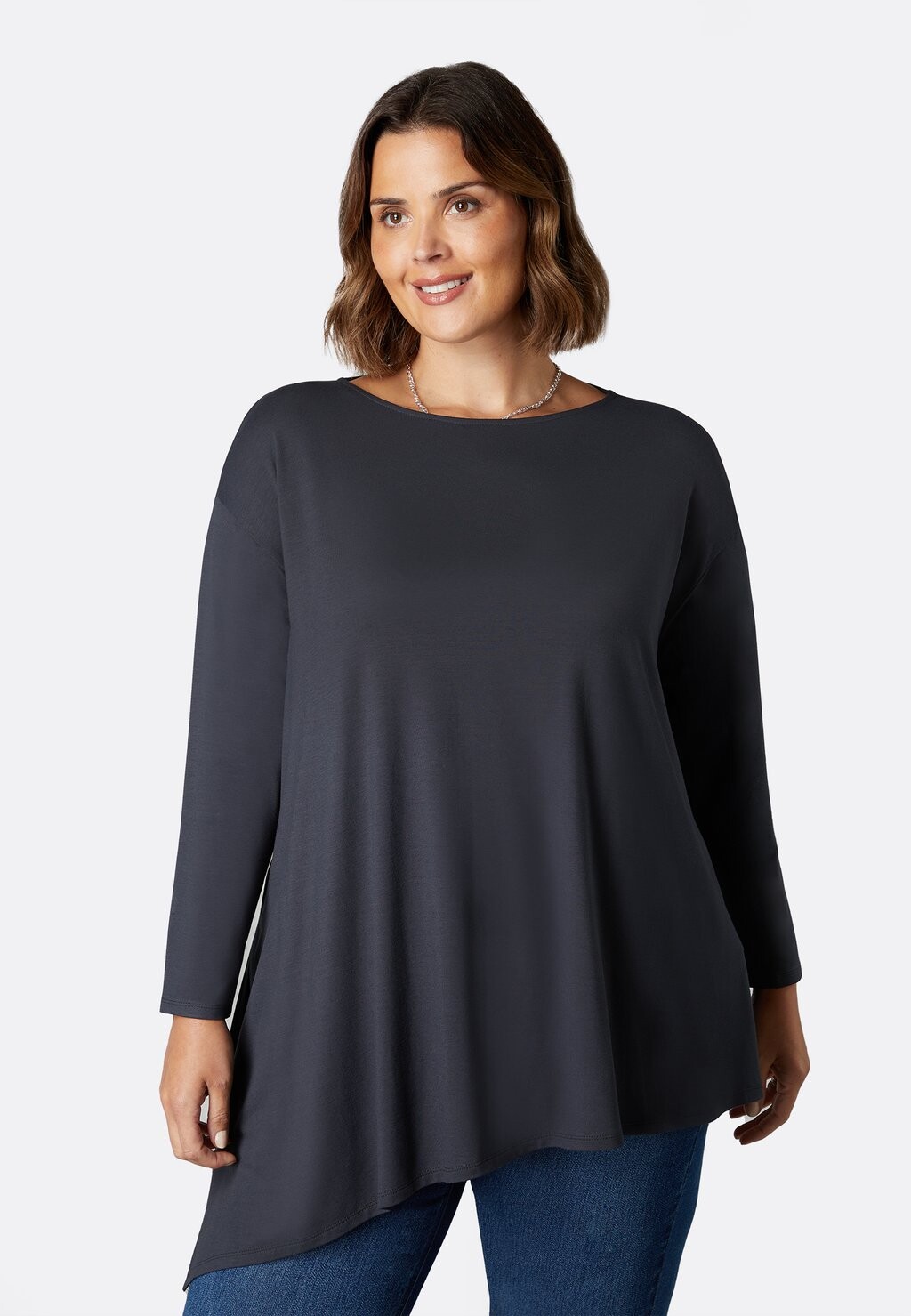 

Футболка с длинным рукавом Asymmetric Live Unlimited London, цвет grey