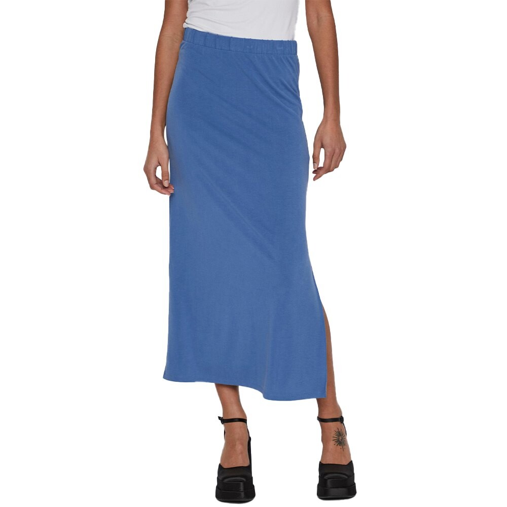 

Юбка Vila Modala High Waist Long, синий