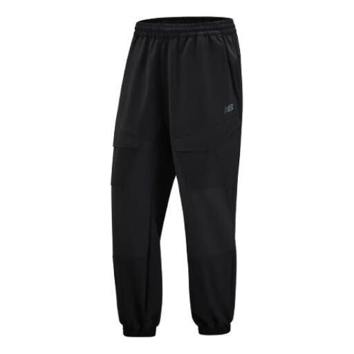 

Брюки джоггеры из хлопка с логотипом New Balance, черный