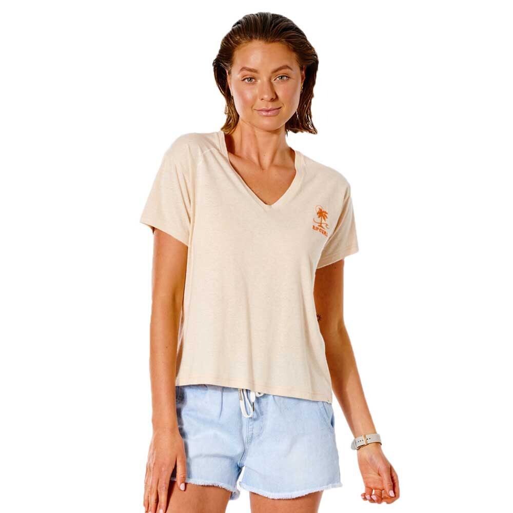 

Футболка с коротким рукавом Rip Curl SWC V Neck, бежевый
