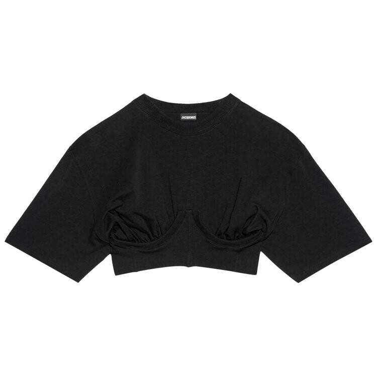 

Топ Jacquemus Le Caraco Jersey Top, черный