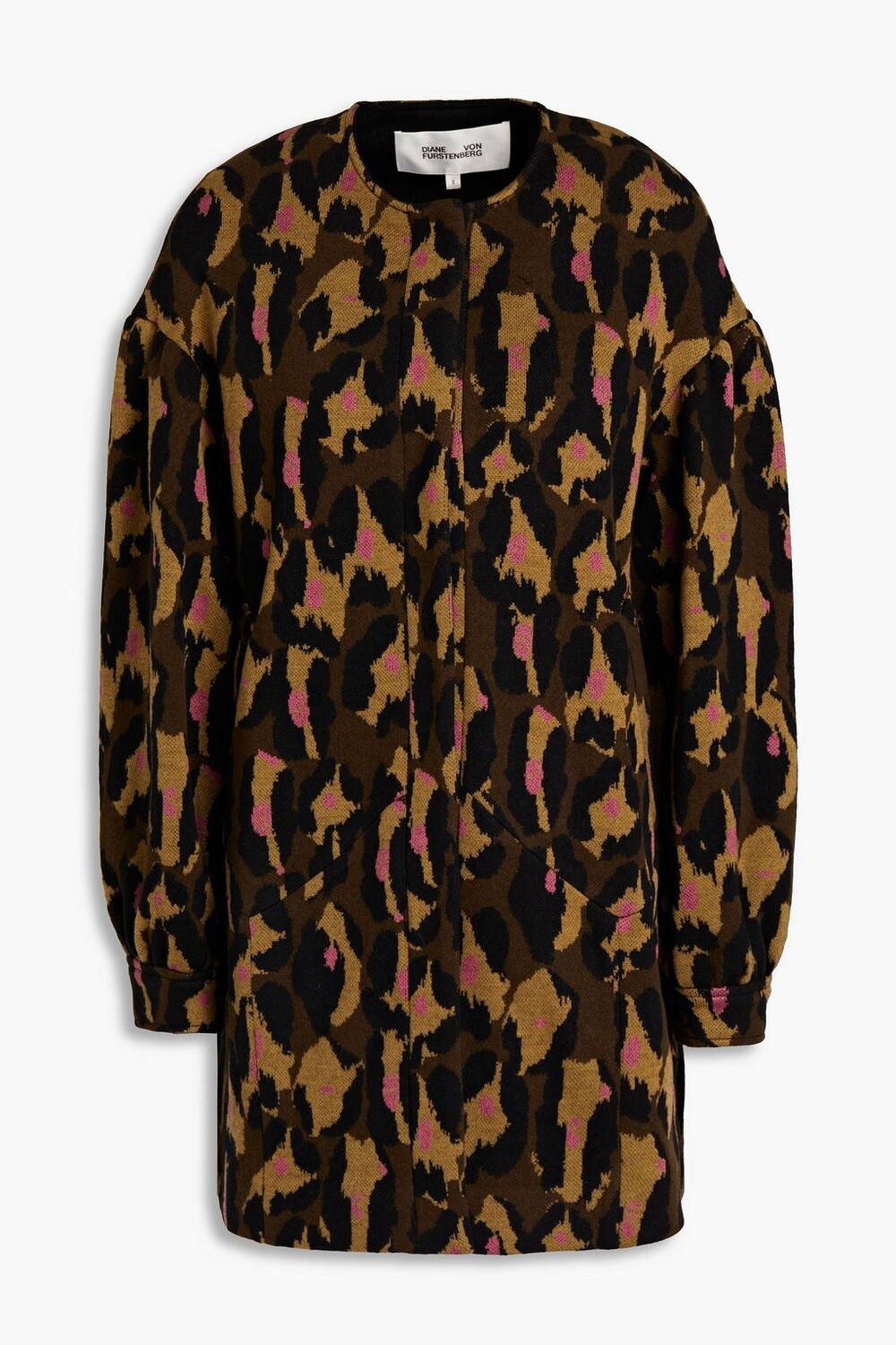 

Пальто Carmella жаккардовой вязки из смесовой шерсти DIANE VON FURSTENBERG, зеленый