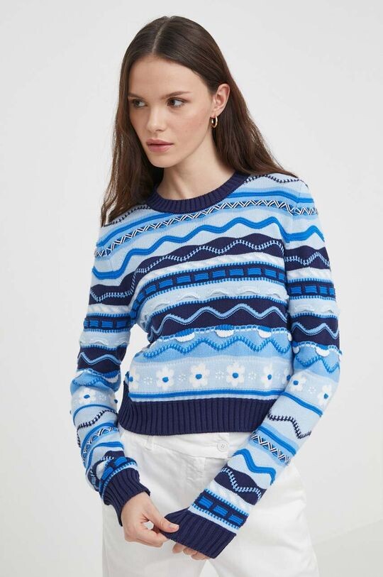 

Хлопковый свитер United Colors of Benetton, синий