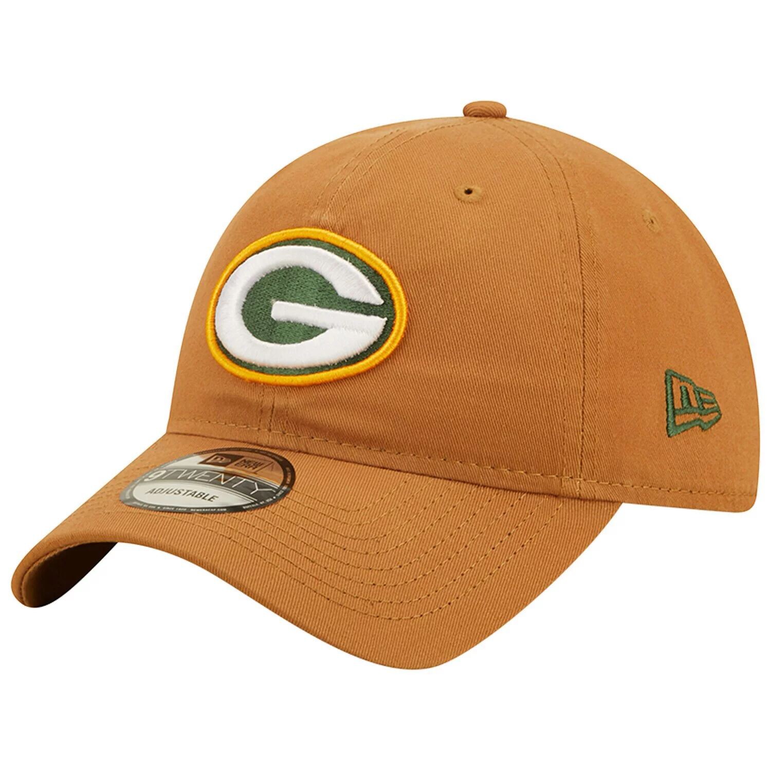 

Мужская регулируемая кепка New Era Brown Green Bay Packers Core Classic 2.0 9TWENTY
