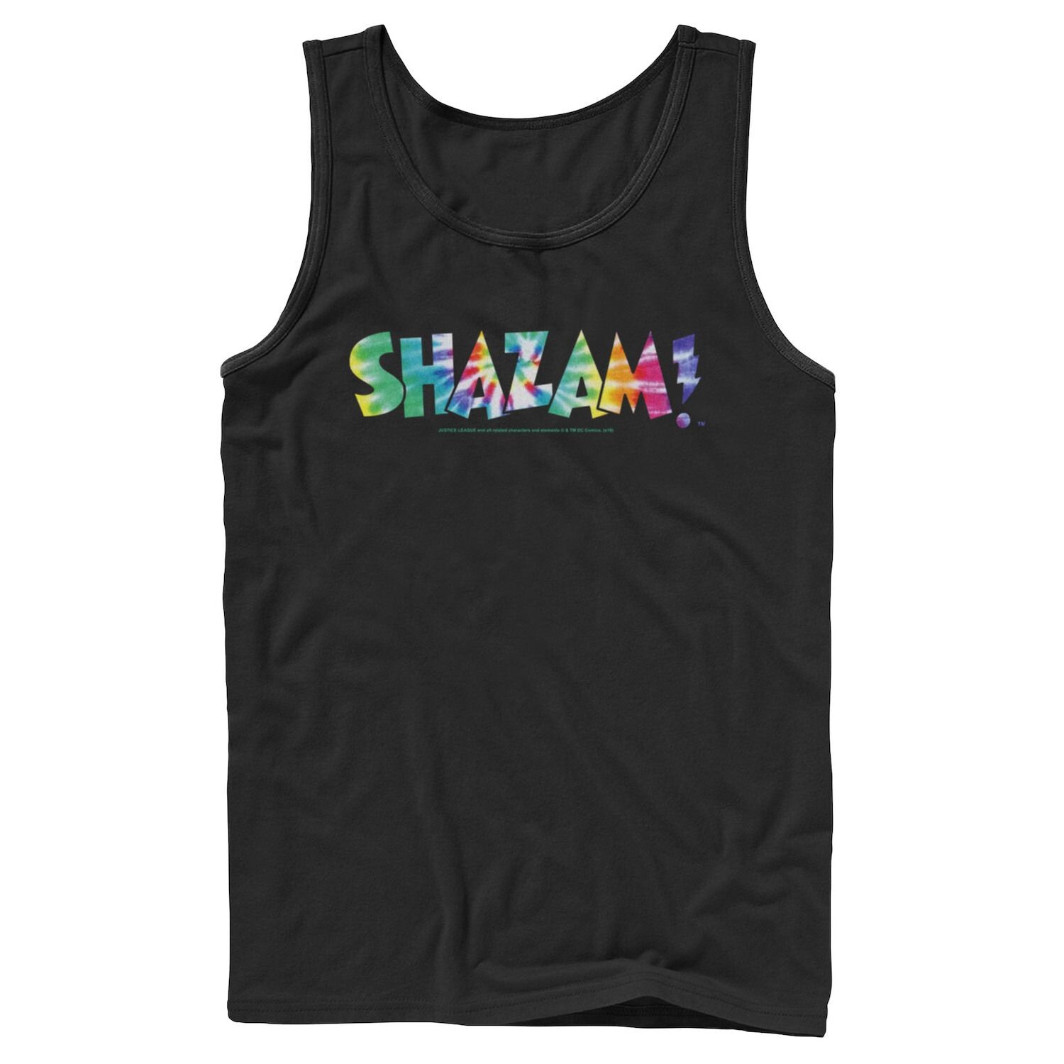 

Мужская майка с логотипом DC Comics Shazam Tie Dye