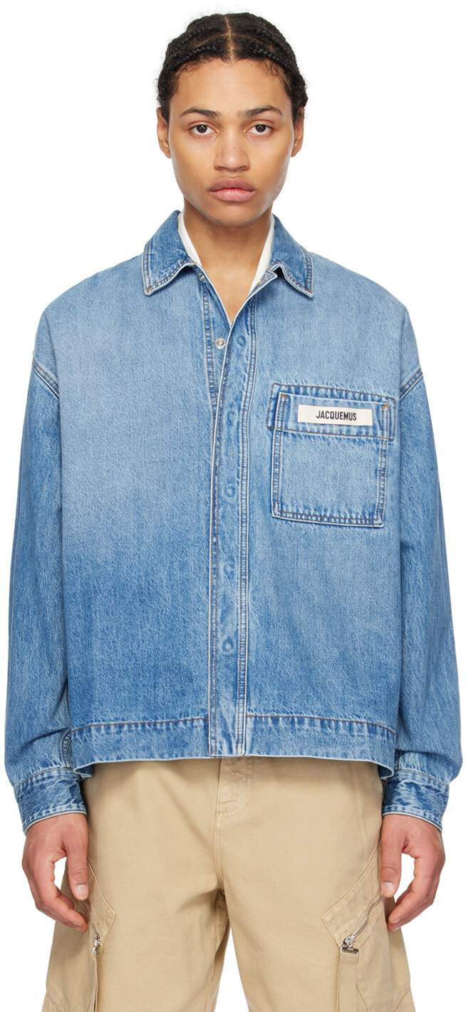 

Синяя рубашка Les Sculptures 'La chemise de-Nîmes' Jacquemus