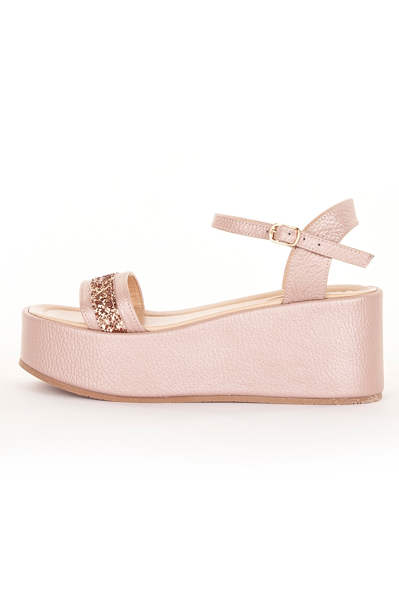 Кожаные сандалии Luana с гламурными деталями Essteffa, розовый
