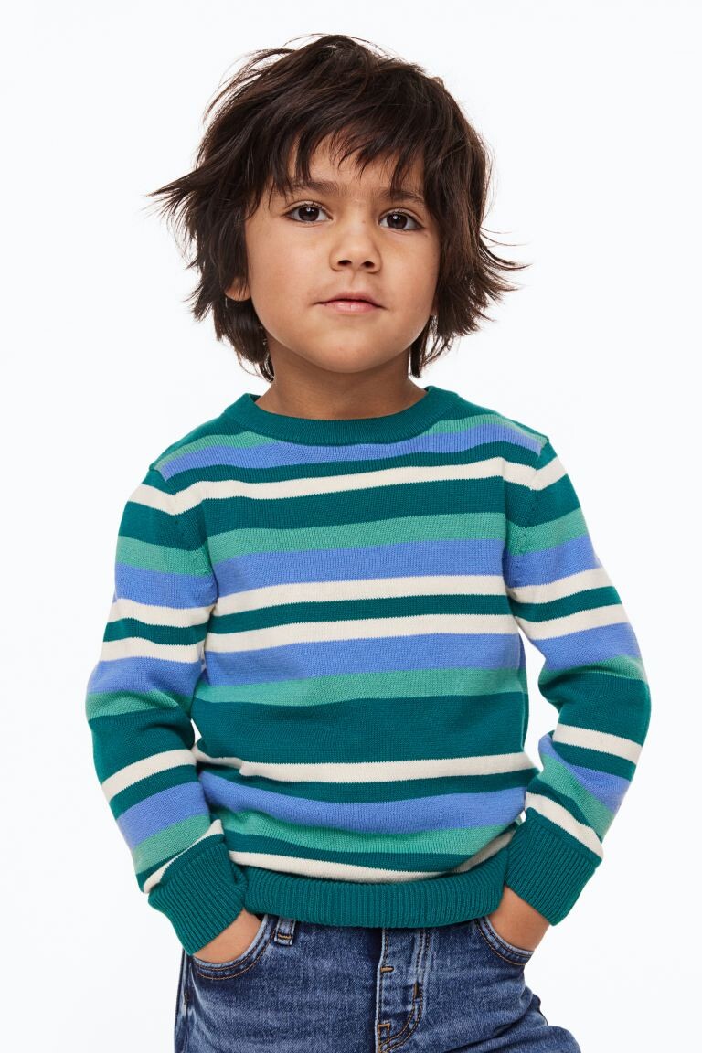 

Свитер из хлопкового жаккардового трикотажа H&M