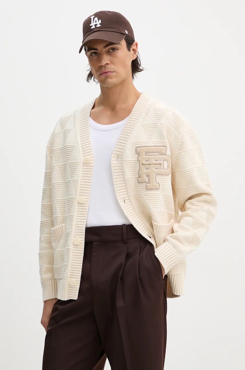 

Хлопковый кардиган Filling Pieces, бежевый