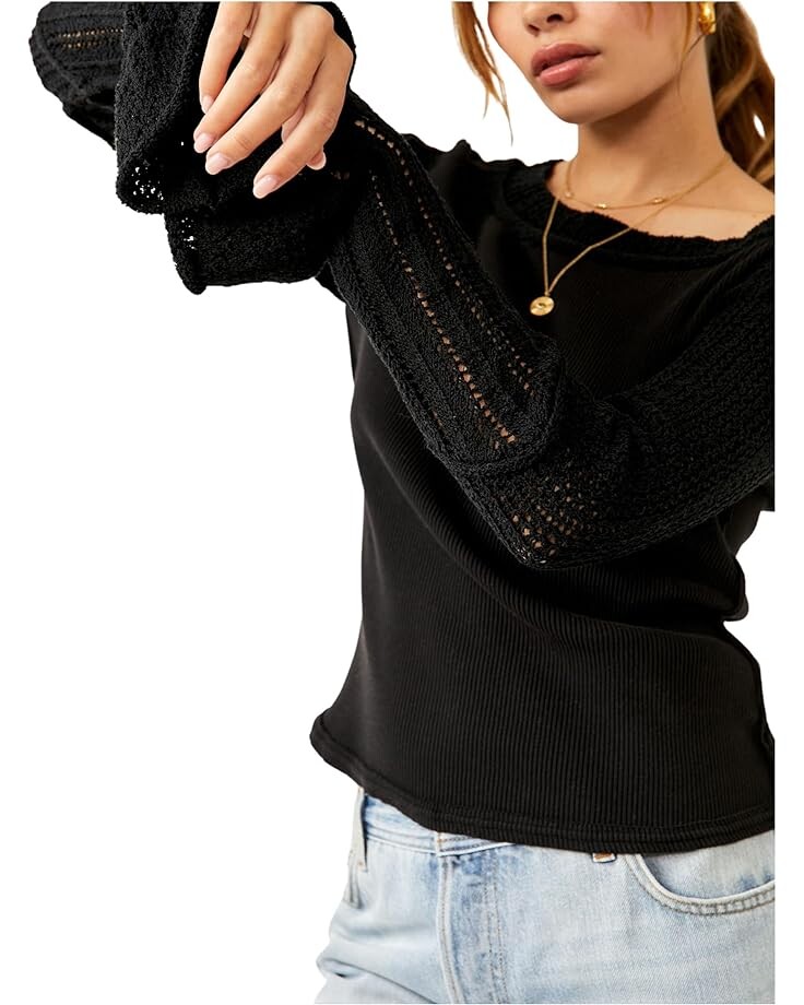 

Топ Free People Cuffing Season Top, черный