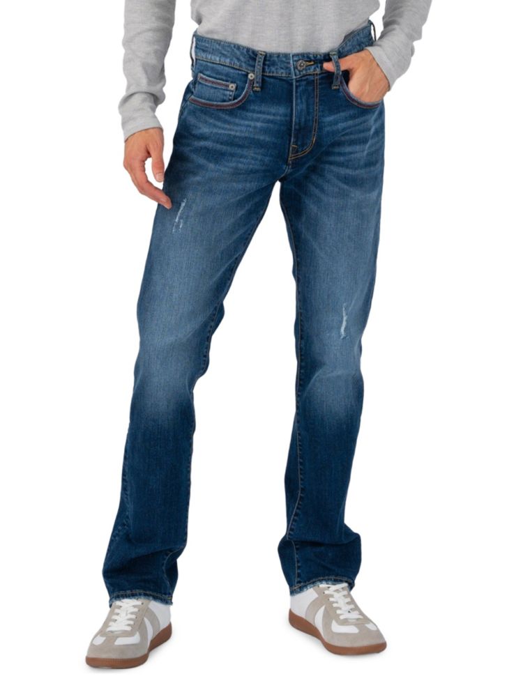 Джинсы узкого кроя с высокой посадкой Barfly Stitch'S Jeans, цвет Pater Blue