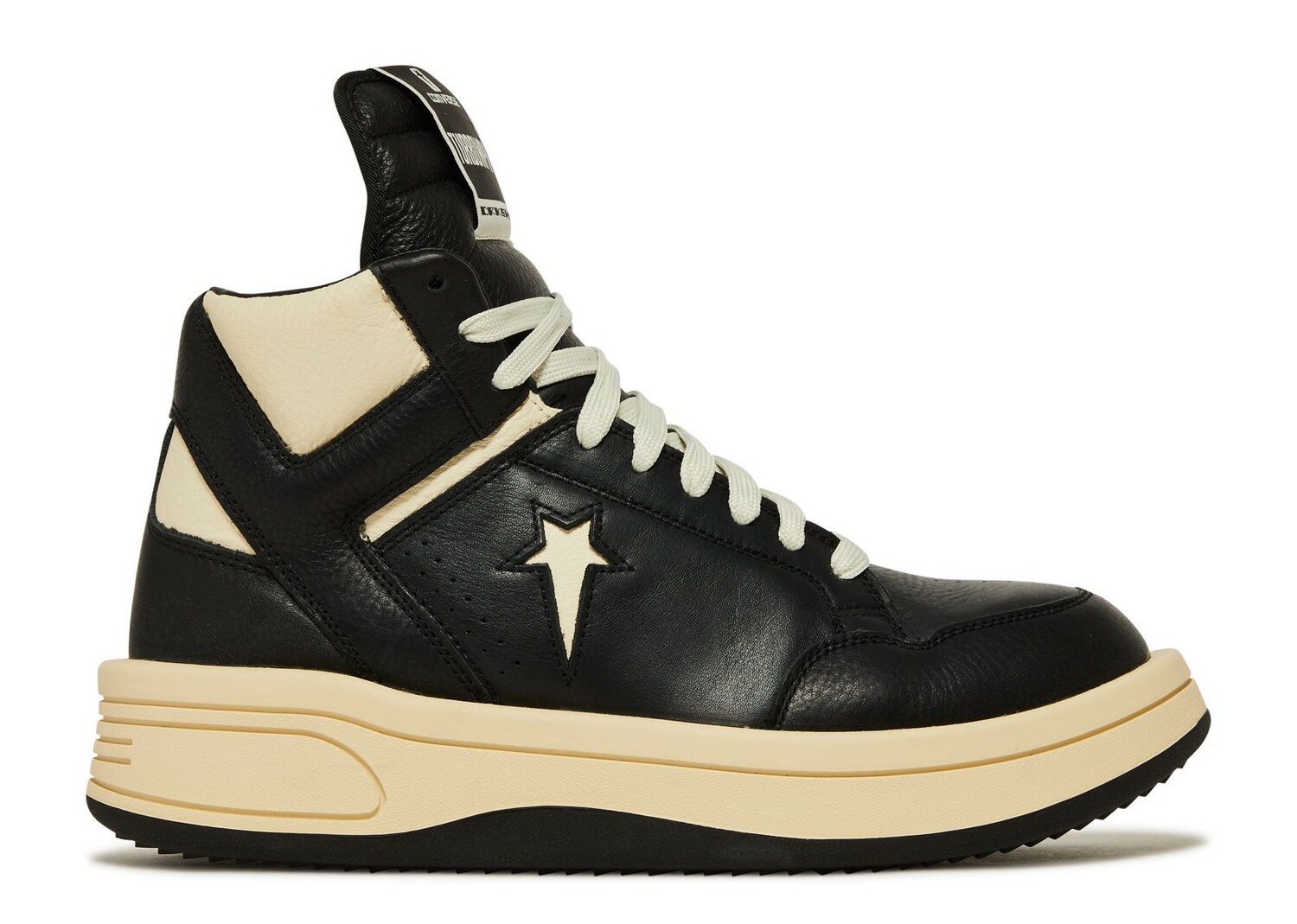 Кроссовки Converse Rick Owens X Turbowpn Mid 'Black Cloud Cream', черный