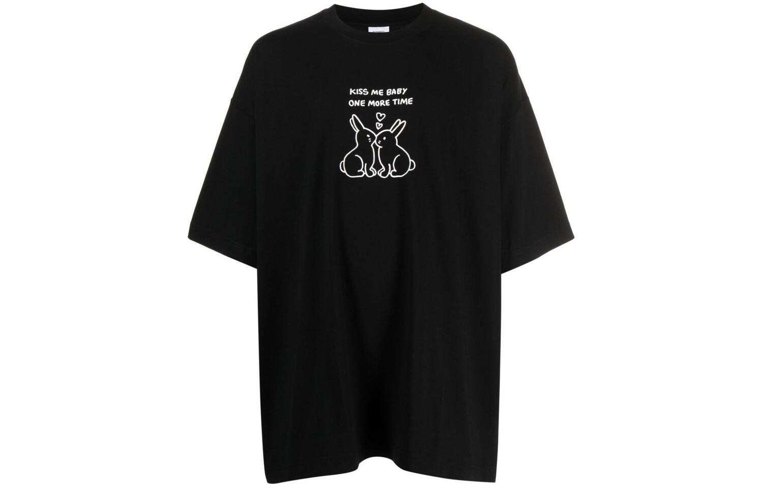 

Футболка Vetements из хлопка с надписью, черный