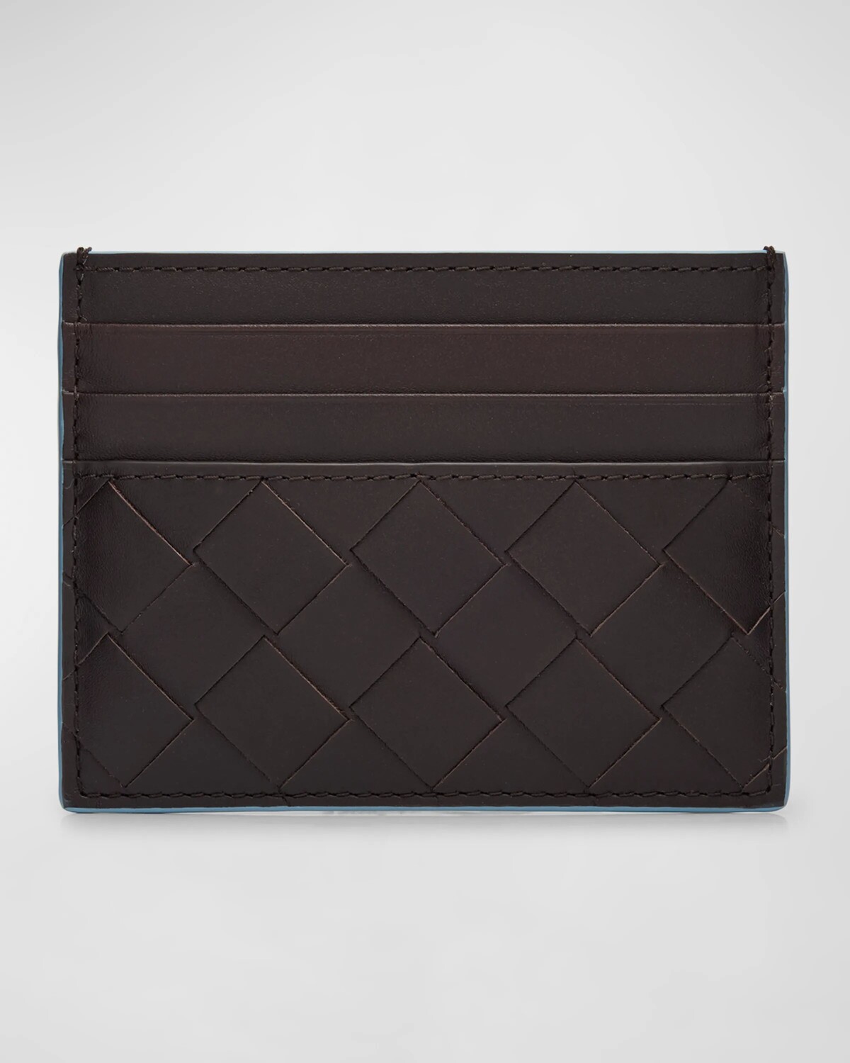 

Мужской чехол для карточек Intrecciato с 15-цветной кромкой Bottega Veneta, цвет Olio/Ebano